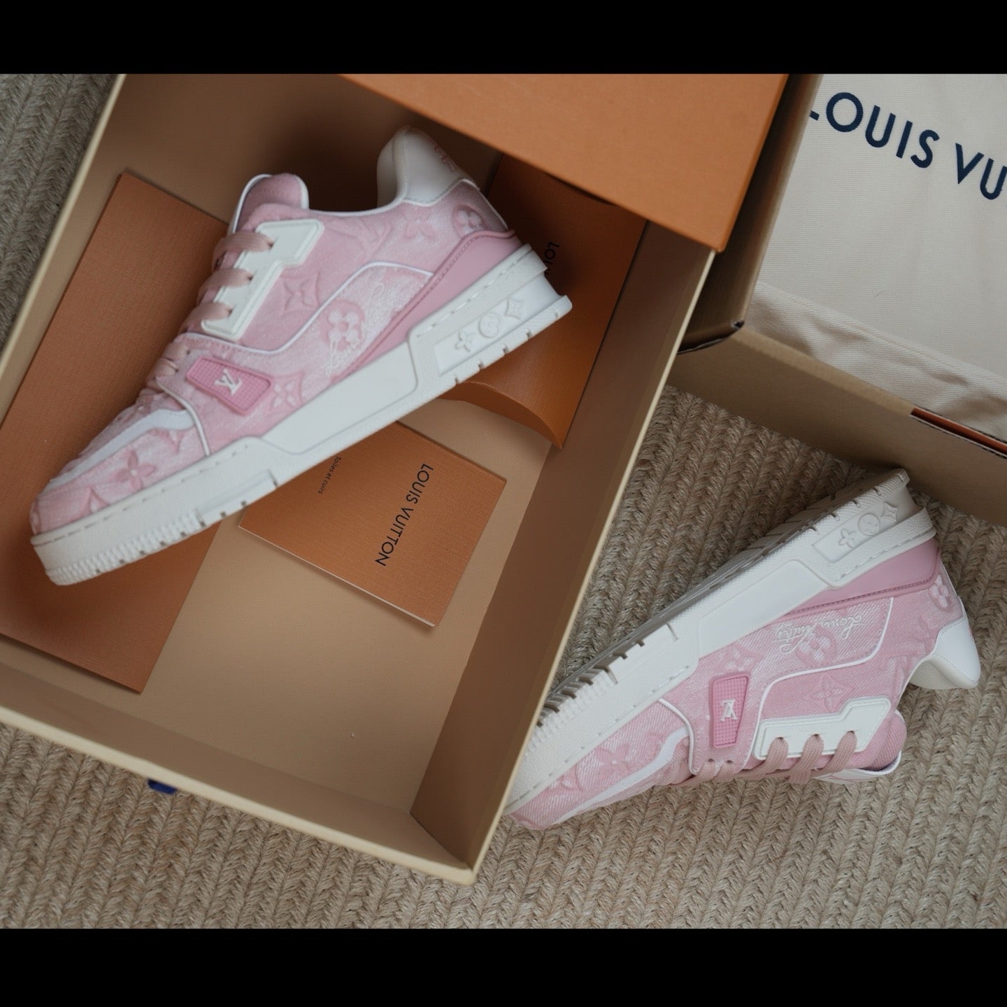 Louis Vuitton LV Trainers "Pink Denim"