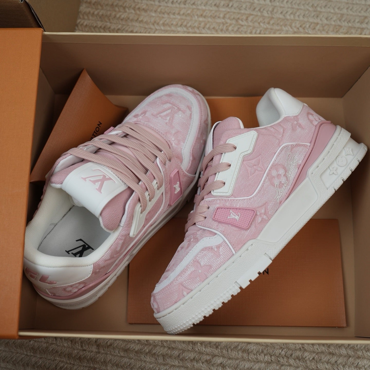 Louis Vuitton LV Trainers "Pink Denim"