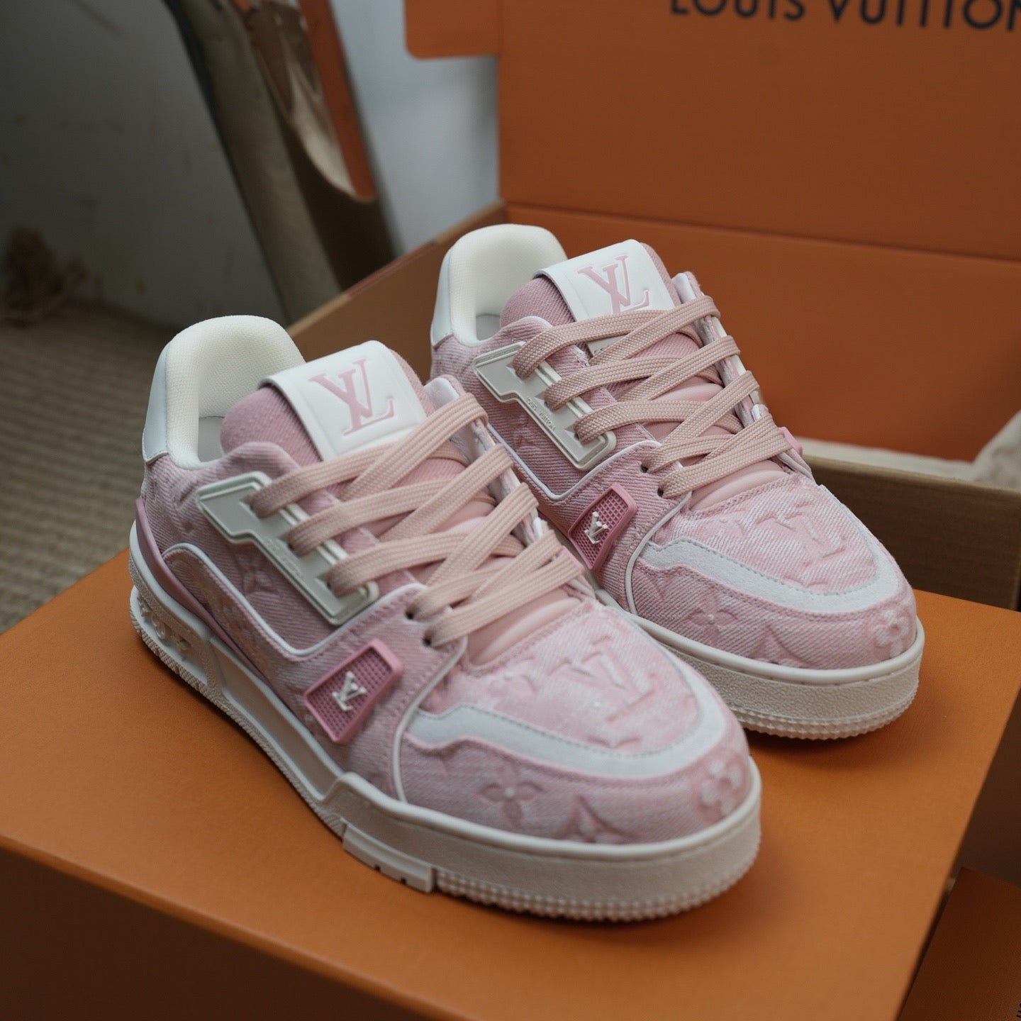 Louis Vuitton LV Trainers "Pink Denim"