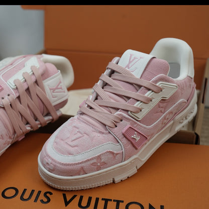 Louis Vuitton LV Trainers "Pink Denim"