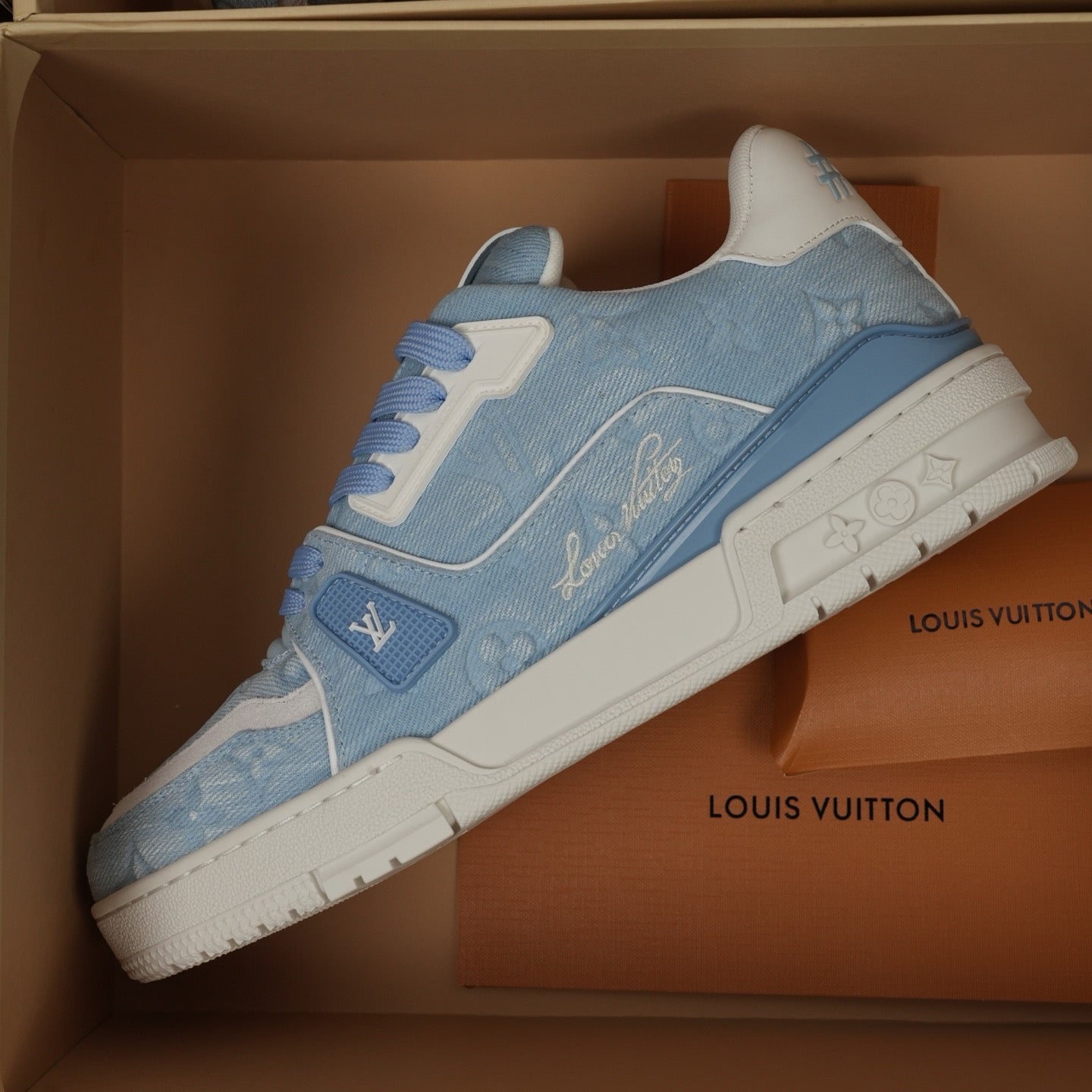 Louis Vuitton LV Trainers "Light Blue Denim"