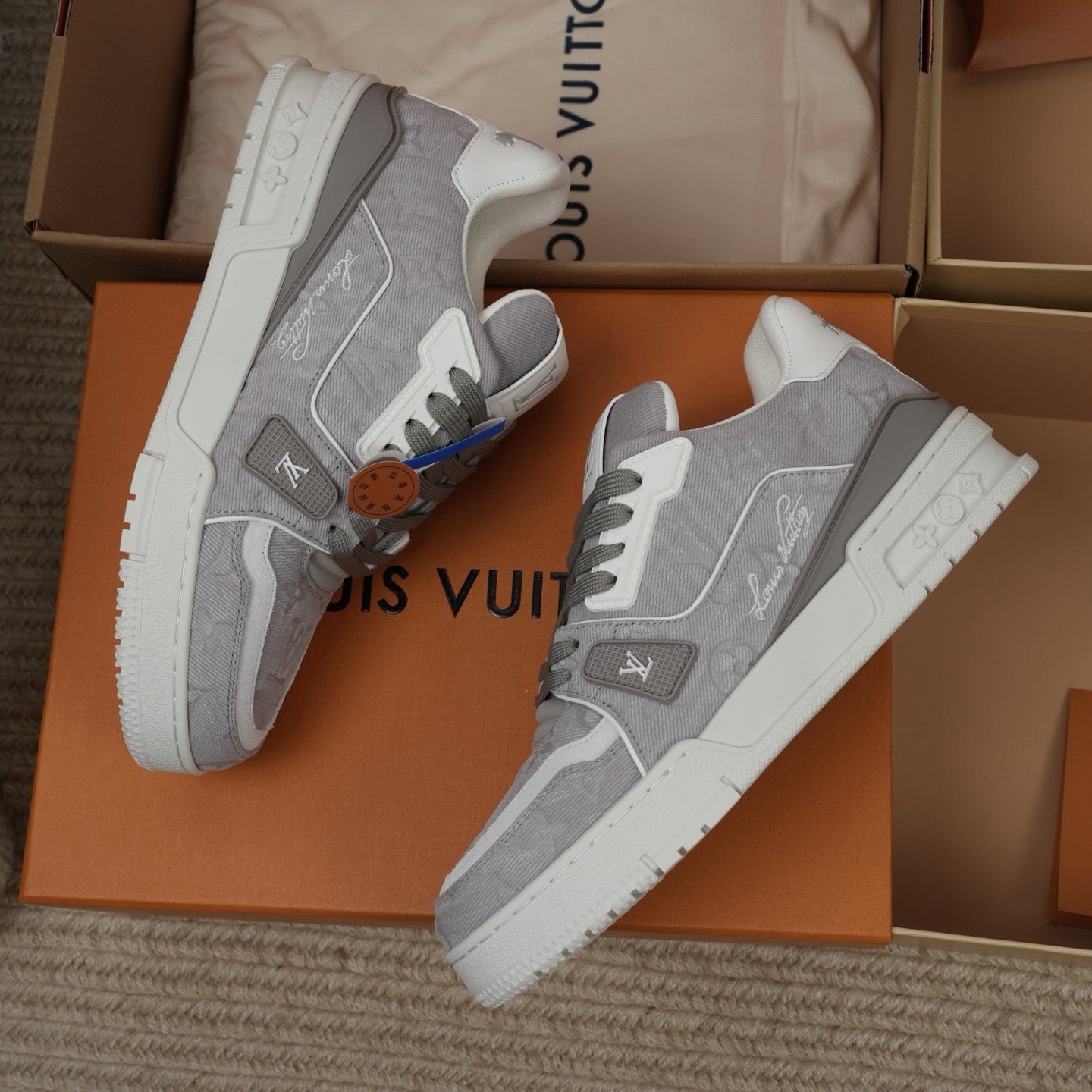 Louis Vuitton LV Trainers "Grey Denim"