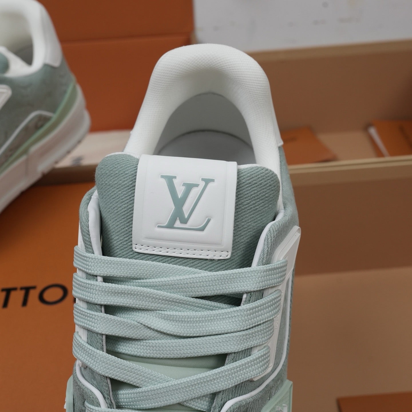 Louis Vuitton LV Trainers "Light Green Denim"