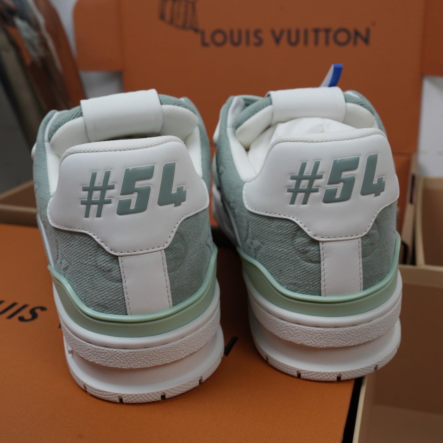 Louis Vuitton LV Trainers "Light Green Denim"