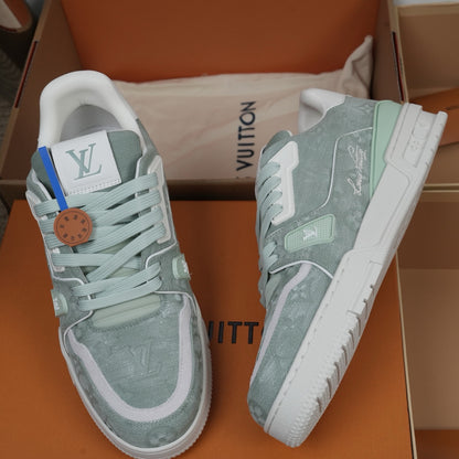 Louis Vuitton LV Trainers "Light Green Denim"