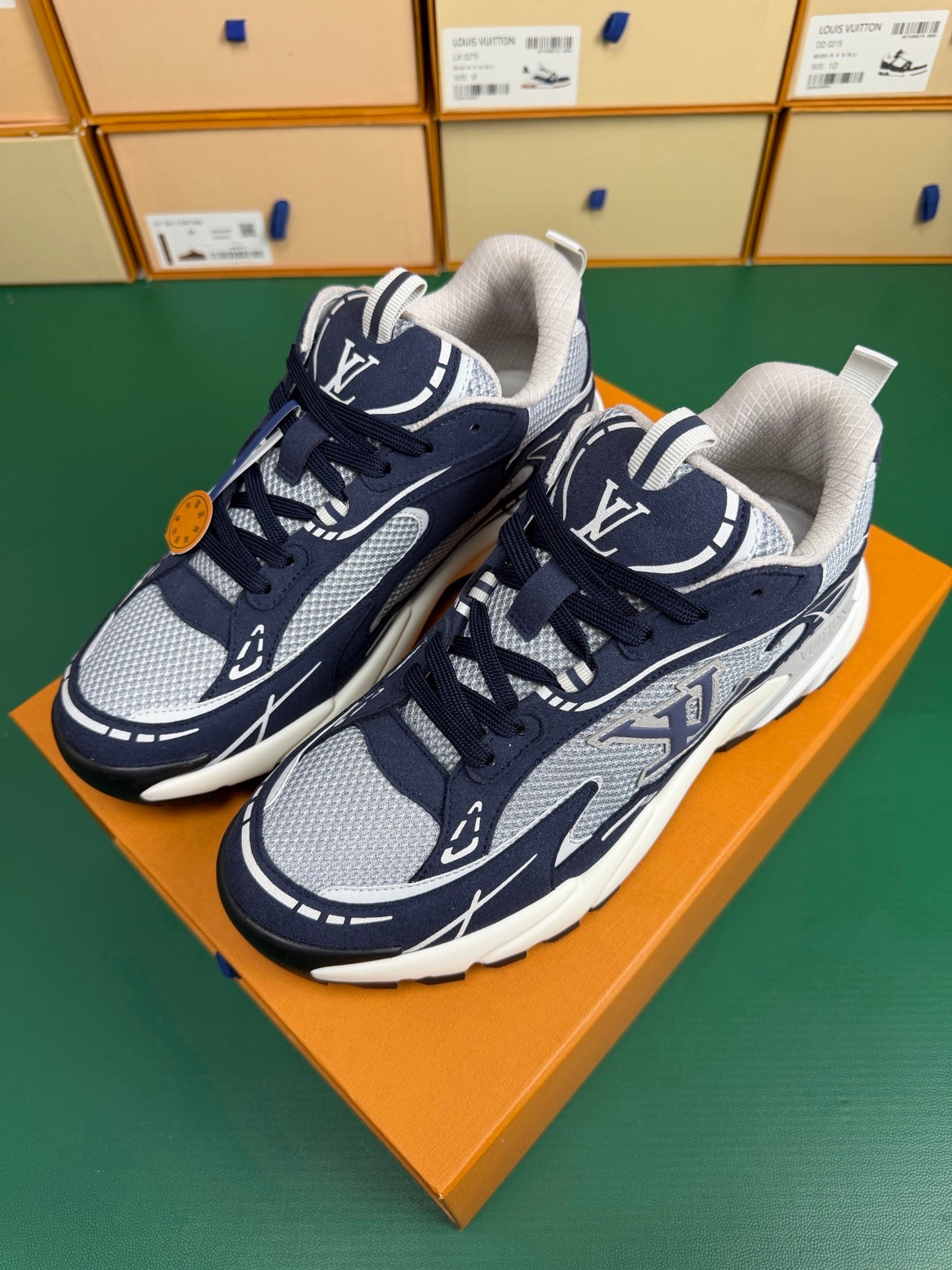 Louis Vuitton Tactic Runner Blue-Grey"