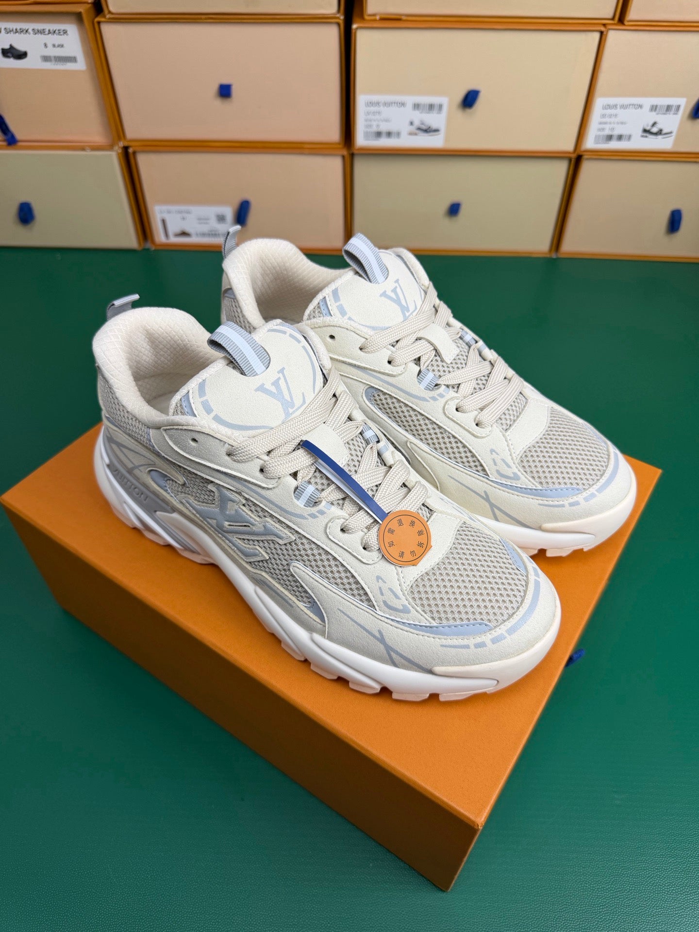 Louis Vuitton Tactic Runner "Beige-Light Blue"