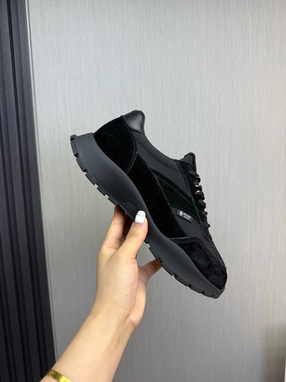 Prada Mesh fabric and Suede Sneakers "Black"