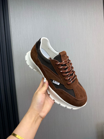 Prada Mesh fabric and Suede Sneakers "Cocoa Brown"