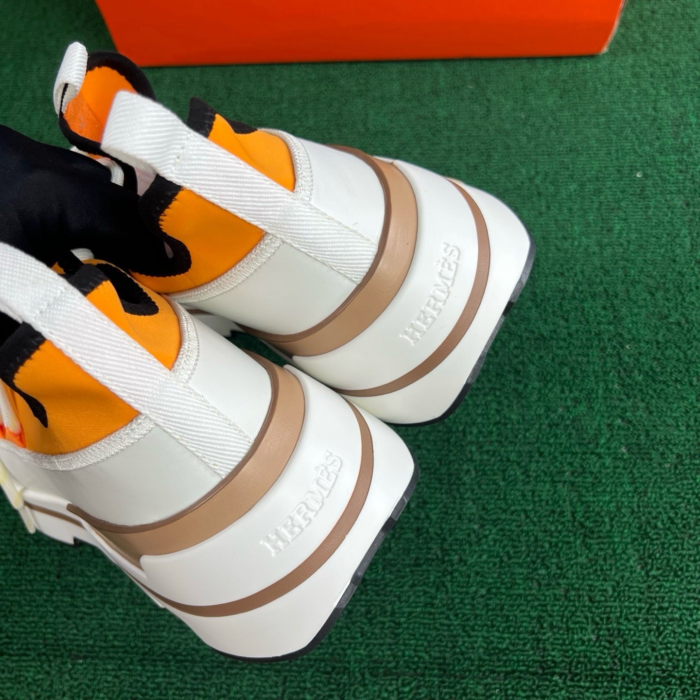 Hermes Moove Sneaker "Orange-White"