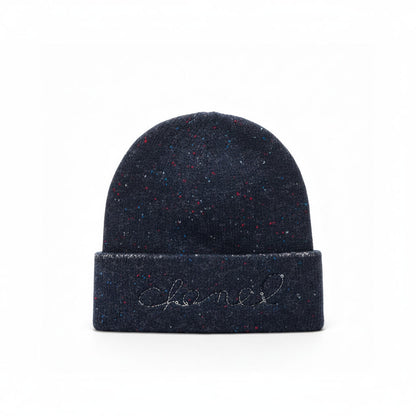 Chanel Wool Beanie "Navy Blue"