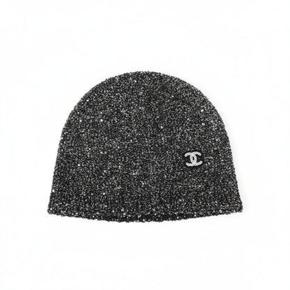 Chanel Beanie "Silver Glitter"