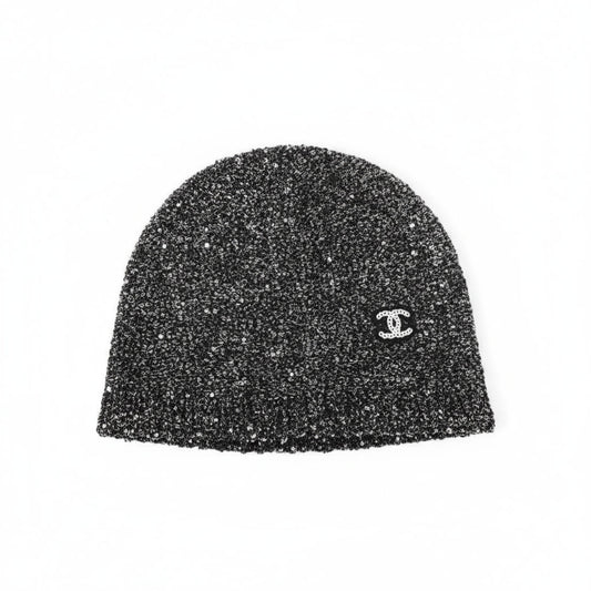 Chanel Beanie "Silver Glitter"
