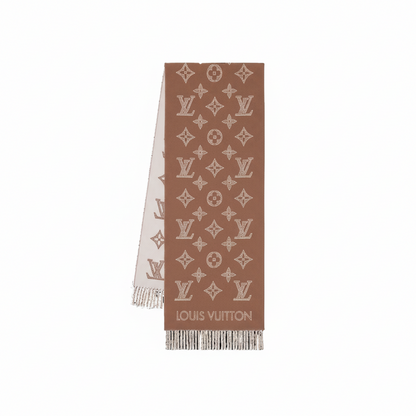 Louis Vuitton Monogram Shadow Scarf "Beige"