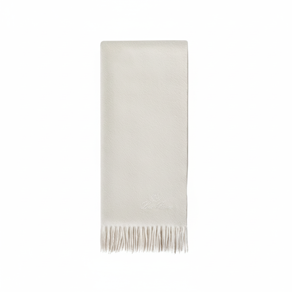 Loro Piana Cashmere Scarf "White"
