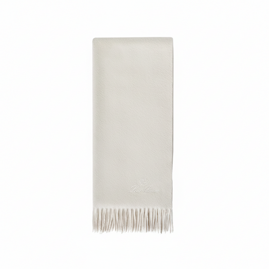 Loro Piana Cashmere Scarf "White"