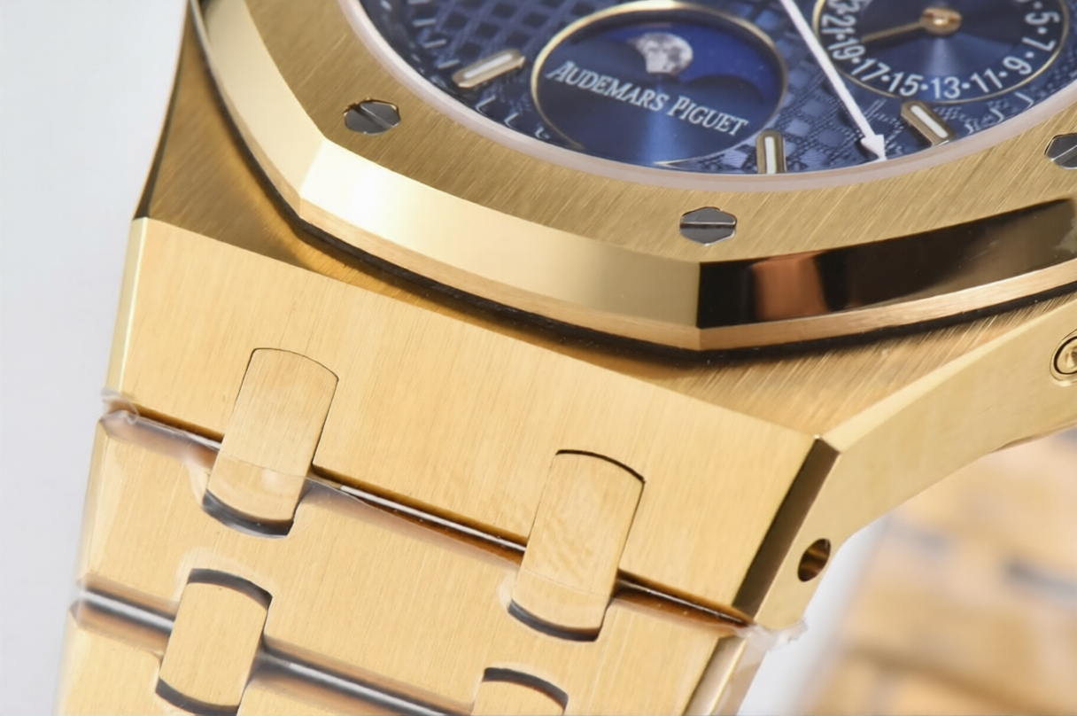 Audemars Piguet Royal Oak 41mm Perpetual Calendar Gold Blue Dial