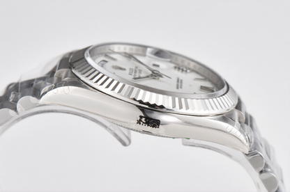 Rolex Day Date 40mm President Bracelet on White Roman Dial