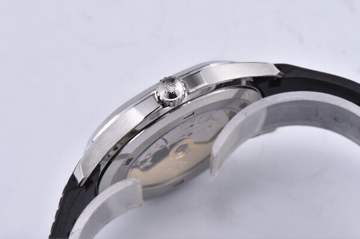 Patek Philippe Aquanaut 40mm Black Rubber Strap Black Dial