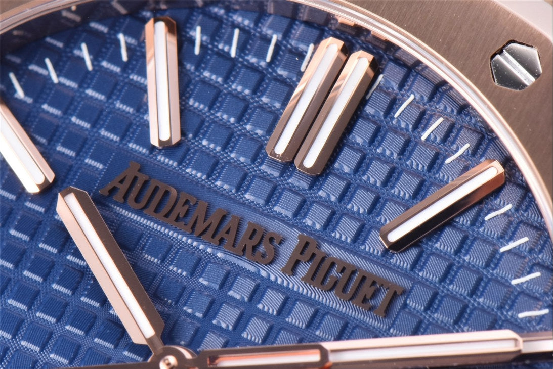 Audemars Piguet Royal Oak 50th Anniversary 41mm Rose Gold Blue Dial