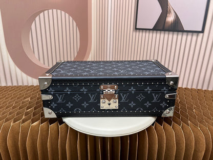 Louis Vuitton 8-Watch Set Monogram Eclipse Canvas