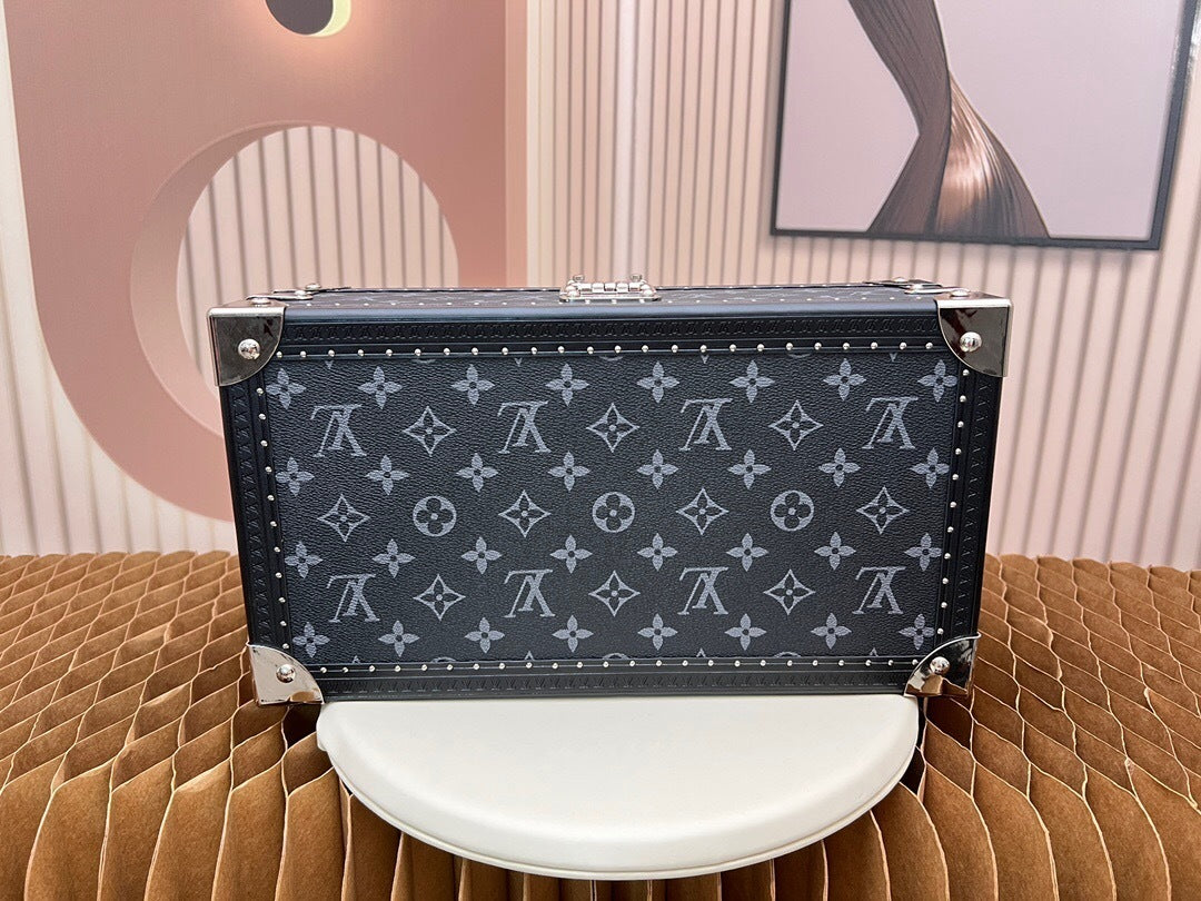 Louis Vuitton 8-Watch Set Monogram Eclipse Canvas