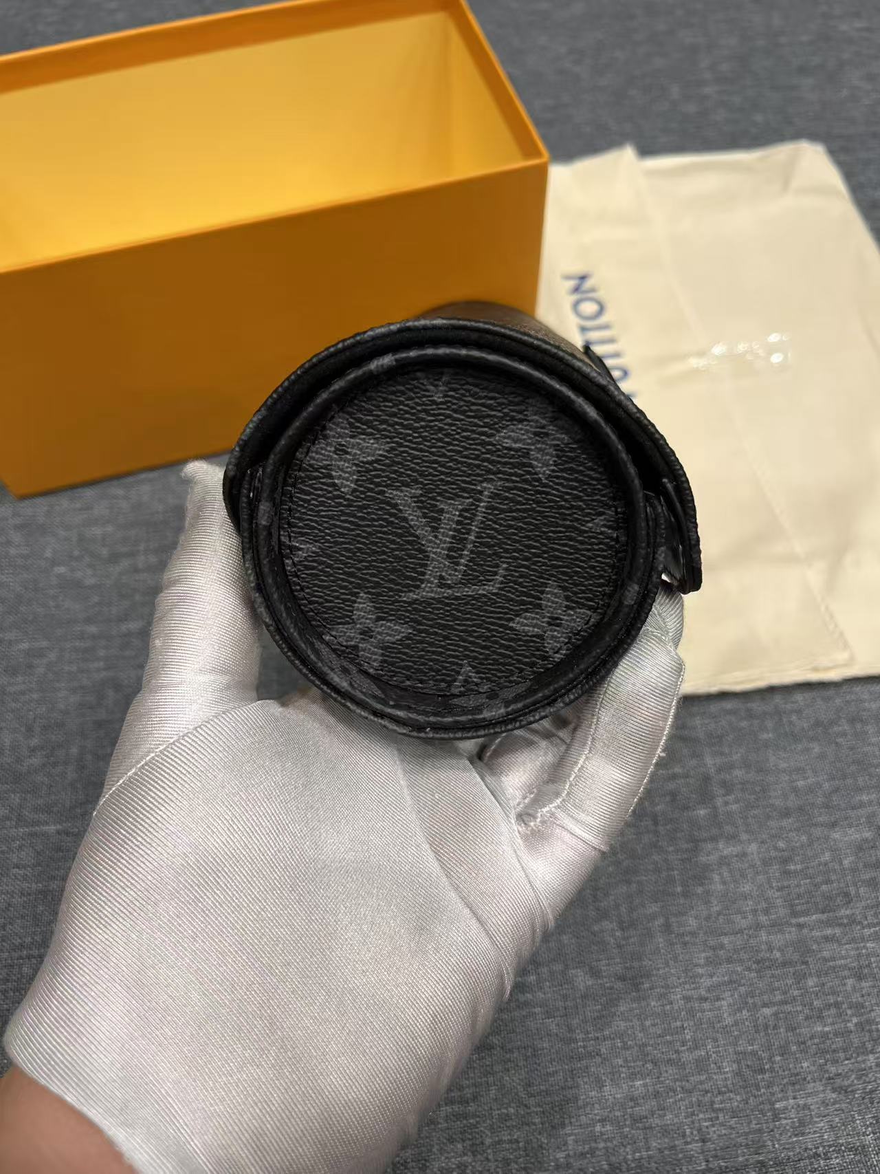 Louis Vuitton 3 Watch Case Monogram Eclipse