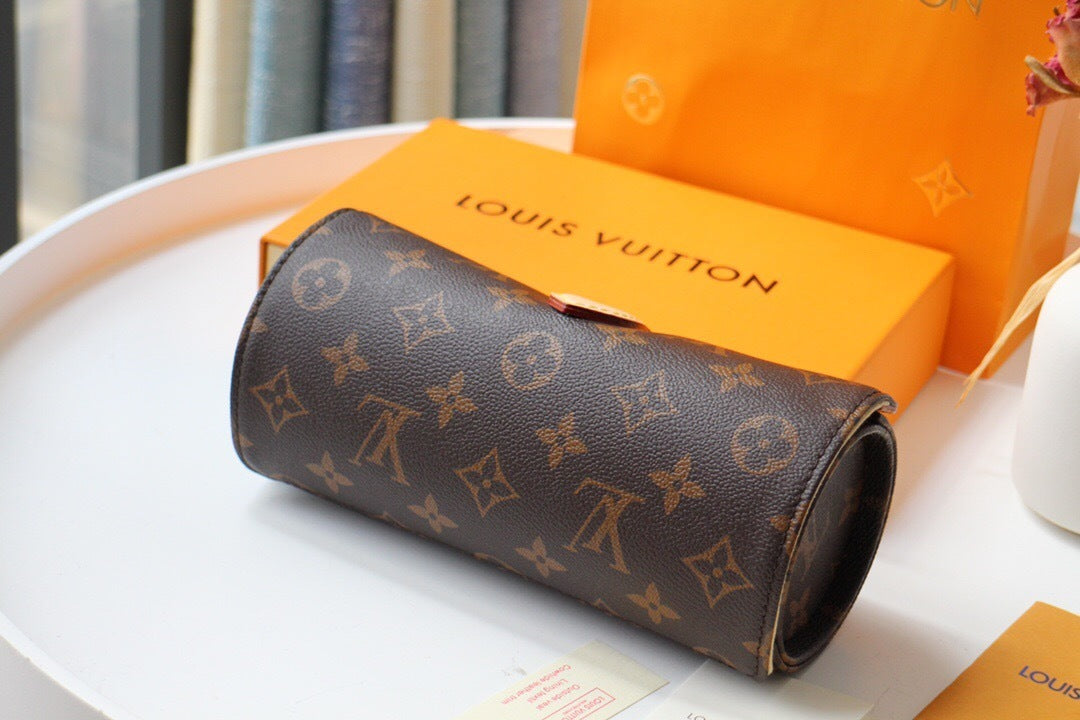Louis Vuitton 3 Watch Case Monogram Canvas