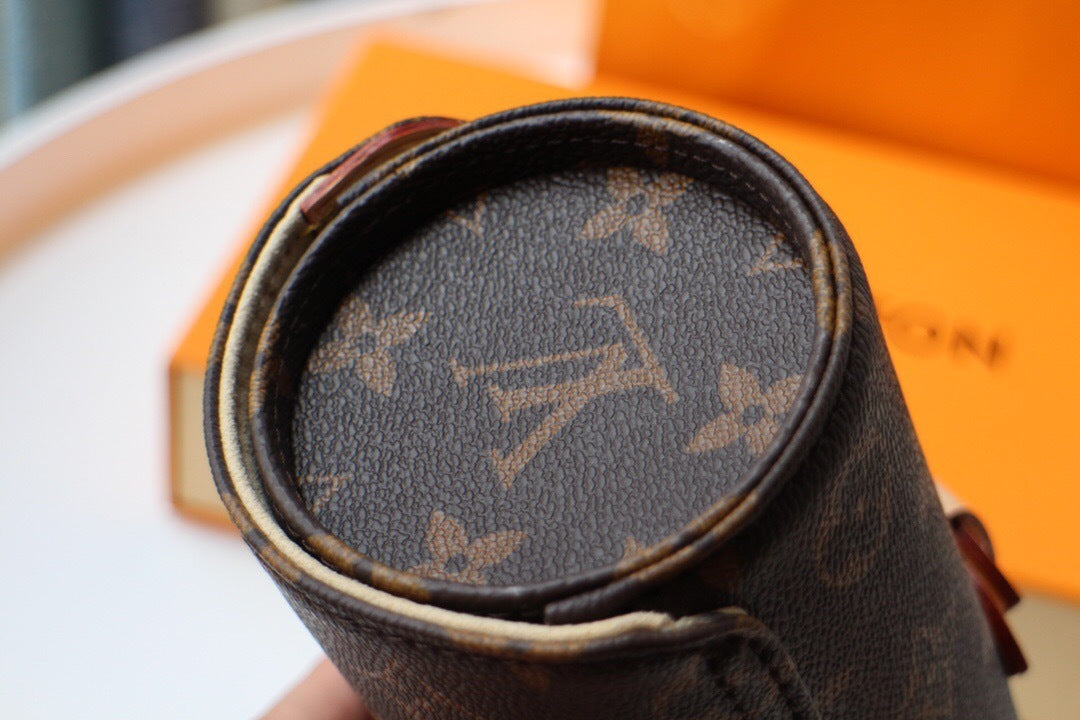 Louis Vuitton 3 Watch Case Monogram Canvas