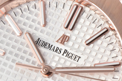 Audemars Piguet Royal Oak 41mm Rose Gold White Dial