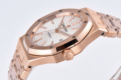 Audemars Piguet Royal Oak 41mm Rose Gold White Dial