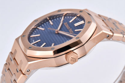 Audemars Piguet Royal Oak 41mm Rose Gold Blue Dial