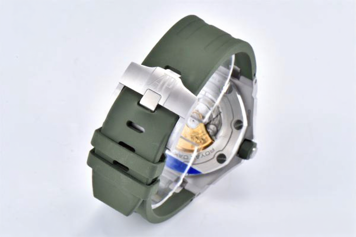 Audemars Piguet Royal Oak Offshore Diver 42mm Green Strap Green Dial