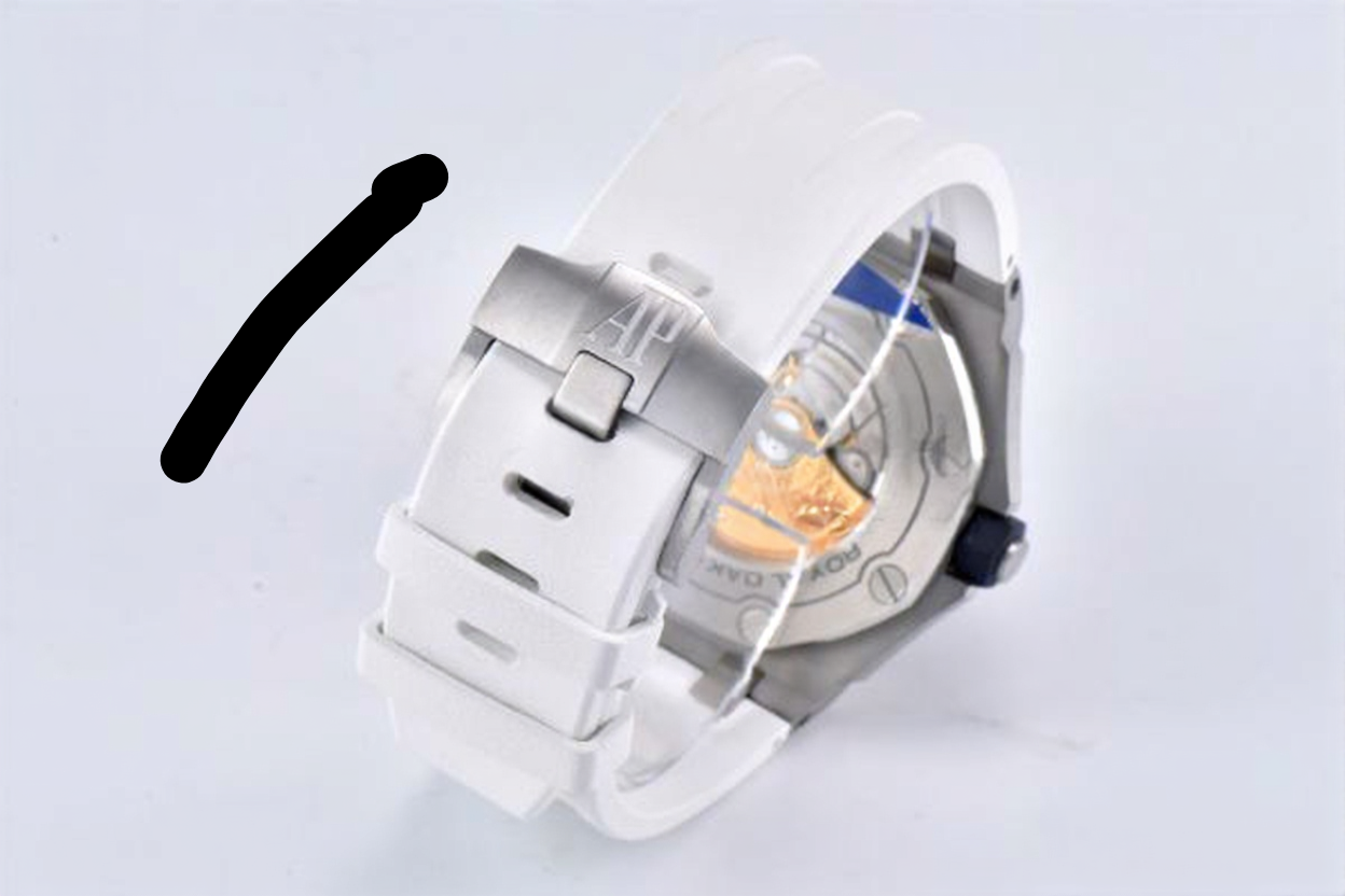Audemars Piguet Royal Oak Offshore Diver 42mm White Strap White Dial