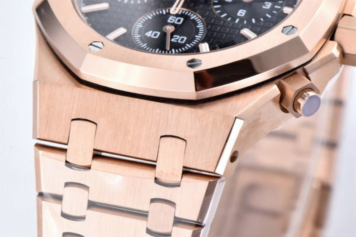 Audemars Piguet Royal Oak Chrono 41mm Rose Gold Black Dial