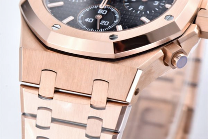 Audemars Piguet Royal Oak Chrono 41mm Rose Gold Black Dial