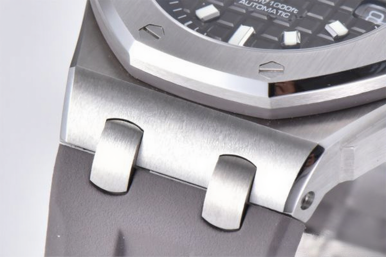 Audemars Piguet Royal Oak Offshore Diver 42mm Grey Strap Grey Dial