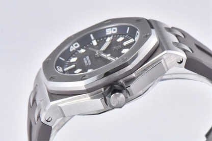 Audemars Piguet Royal Oak Offshore Diver 42mm Grey Strap Grey Dial
