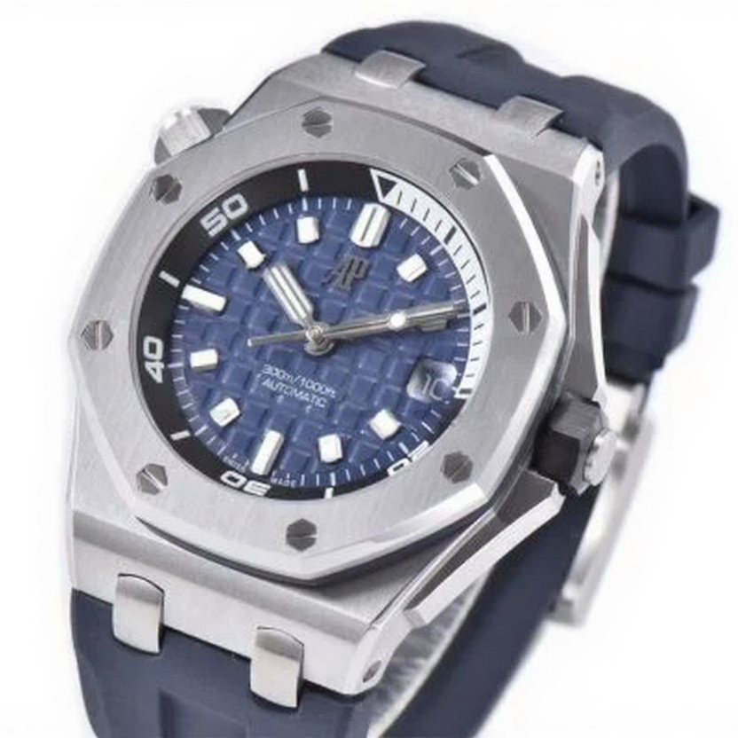 Audemars Piguet Royal Oak Offshore Diver 42mm Blue Strap Blue Dial