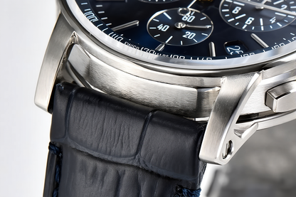 Audemars Piguet Chronograph 41mm Black Leather Blue Dial