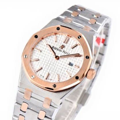 Audemars Piguet Royal Oak 33mm Rose Gold White Dial