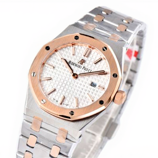 Audemars Piguet Royal Oak 33mm Rose Gold White Dial
