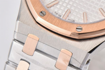Audemars Piguet Royal Oak 33mm Rose Gold White Dial