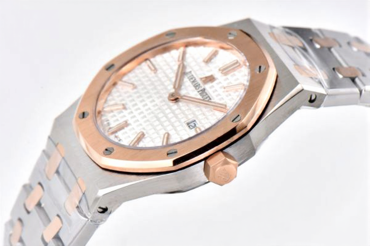 Audemars Piguet Royal Oak 33mm Rose Gold White Dial
