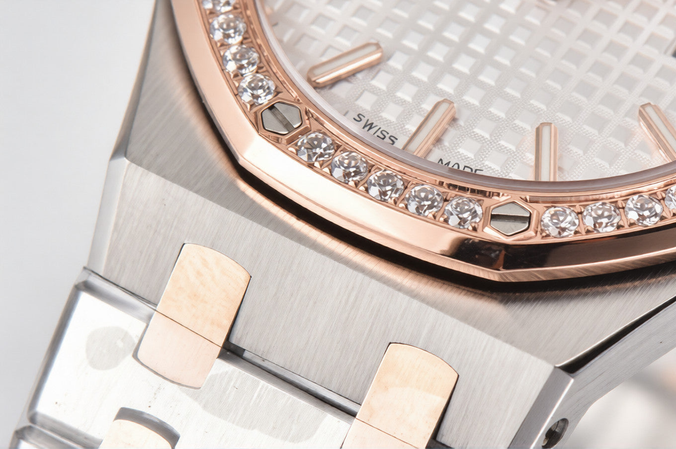 Audemars Piguet Royal Oak 33mm Rose Gold White Dial