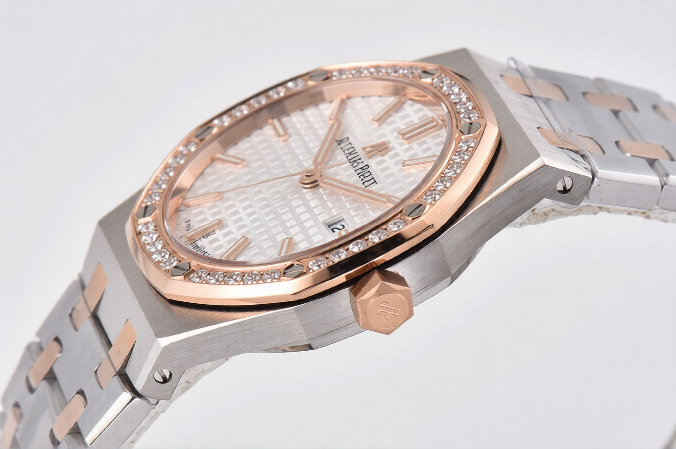 Audemars Piguet Royal Oak 33mm Rose Gold White Dial