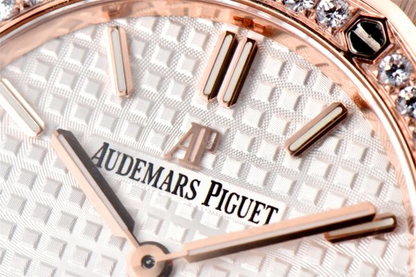 Audemars Piguet Royal Oak 33mm Rose Gold White Dial