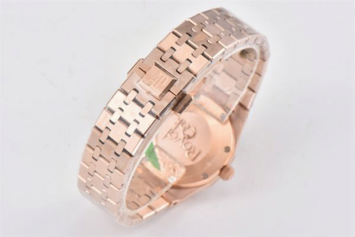 Audemars Piguet Royal Oak 33mm Rose Gold White Dial