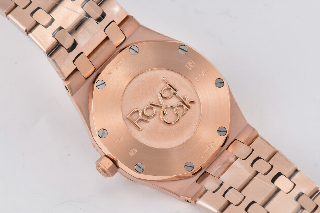 Audemars Piguet Royal Oak 33mm Rose Gold White Dial