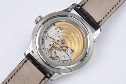 Patek Philippe Calatrava 39mm Black Leather Black Dial